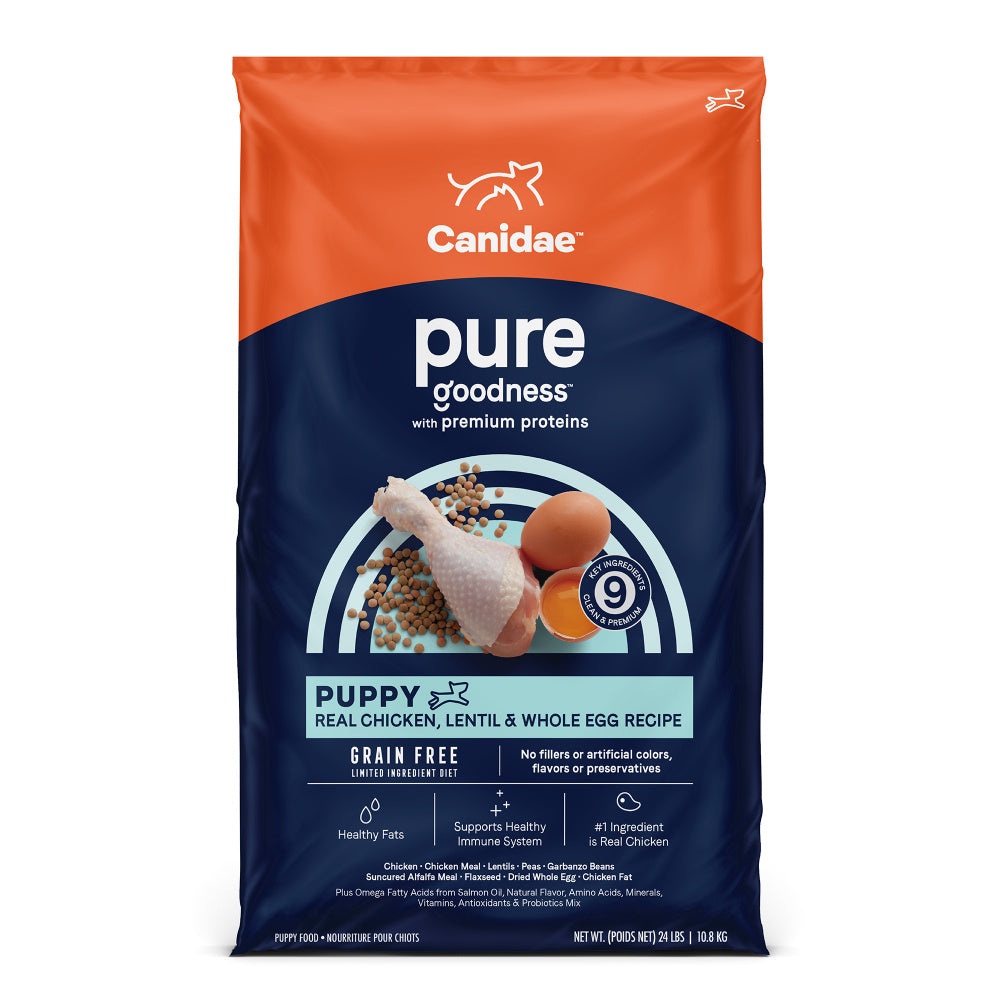 Canidae Grain Free PURE Puppy Chicken, Lentil & Whole Egg Recipe Dry Dog Food