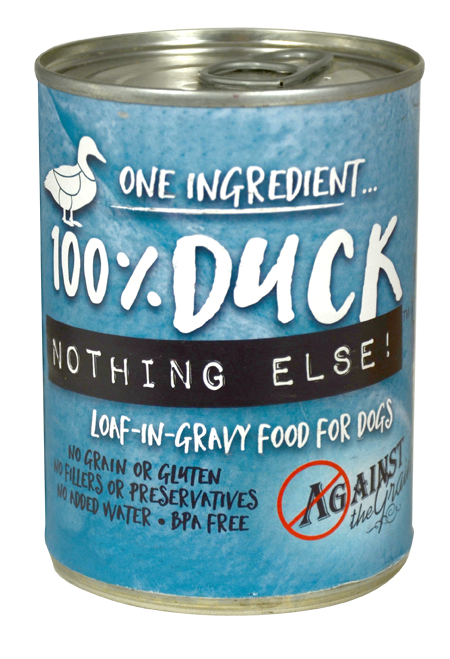 Against the Grain Nothing Else Grain Free One Ingredient 100 Duck Canned Dog Food